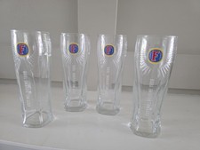 Set 4 Fosters Half Pint Glasses X4 Brand New Mancave Bar Beer Ale Lager