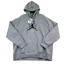 Nike Jordan Hoodie Essential Flight Jumpman Fleece Men XL Gray Sweatshirt FD7545