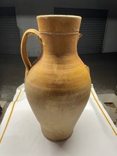 2 Antiche Giare / Anfore in Terracotta Smaltata XIX / Inizi XX secolo