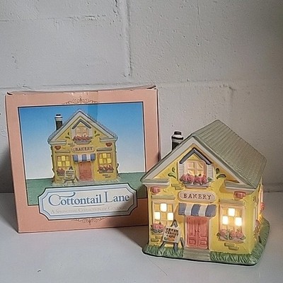 Cottontail Lane Lighted Bakery Easter Decor Part Of Village Set