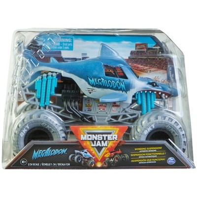 Monster Jam, Official Megalodon Monster Truck, Collector Die-Cast Vehicle, 1:...