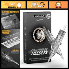 20Pcs Disposable Tattoo Needles 9RL Round Liner for Tattoo Gun Cartridge Machine