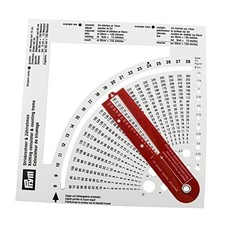 JCBIZ Knitting Counter Knitting Gauge Converter 150x150mm Knitting Stitch