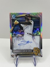 2025 Bowman - Leo De Vries - Chrome Prospect Auto Refractor /499 #CPA-LD