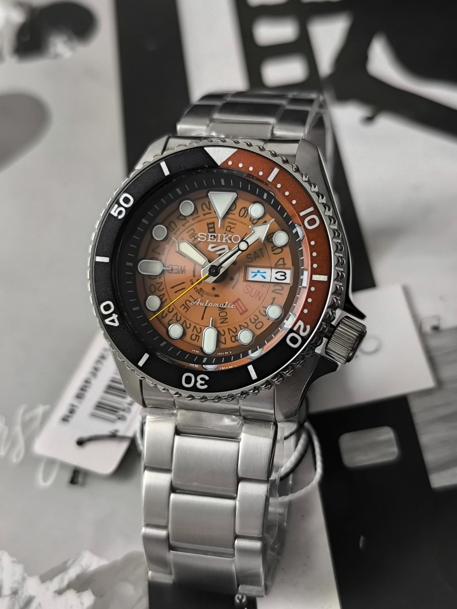Seiko 5 Sports Asia Kanji-English TIME SONAR Translucent (no box