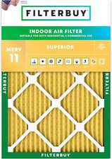 Filterbuy 12x18x1 Pleated Air Filters, Replacement for HVAC AC Furnace MERV 11