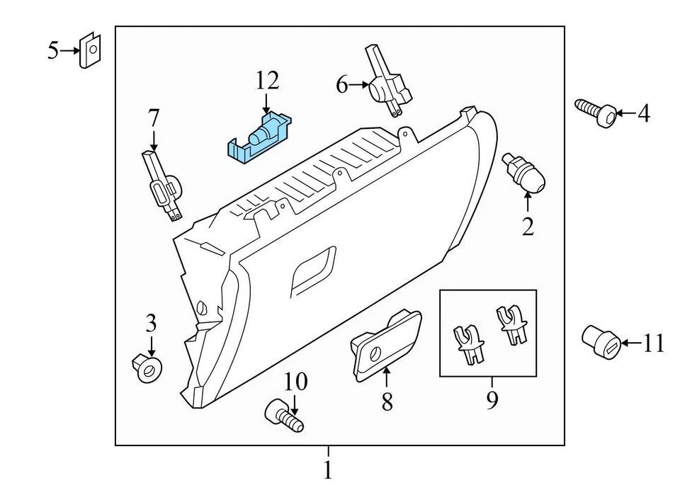 VW PASSAT CC 2009-2012 - Luz interior transparente 7L0947415 Foto 3 de 4