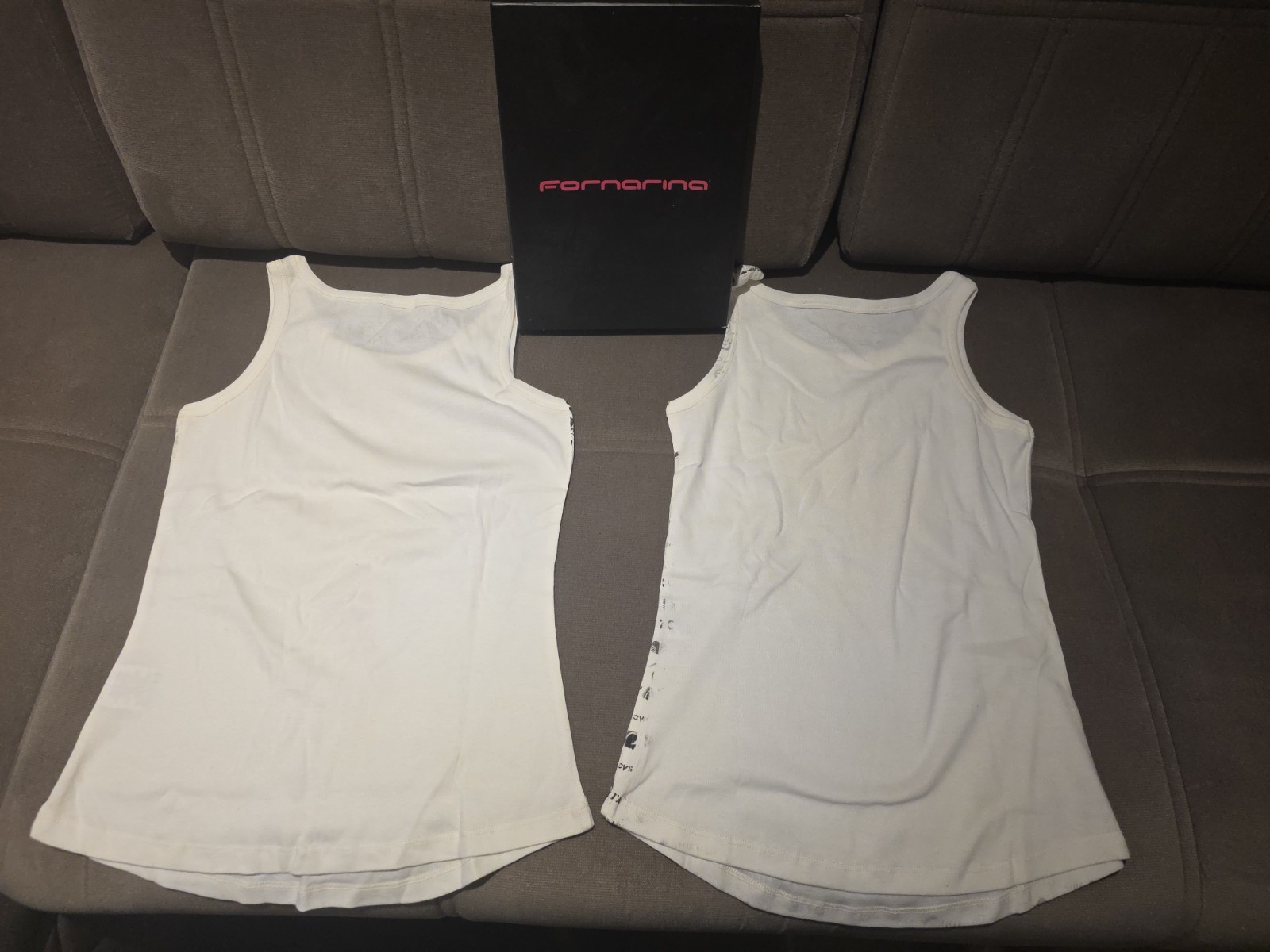 Lot Of 2 Fornarina LIMITED edition 500 Sleeveless Graphic Shirt Tank Top Size L image 6