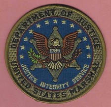 UNITED STATES MARSHAL SERVICE DOJ SHOULDER PA...