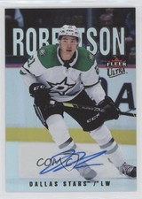 2021-22 Upper Deck Fleer Ultra Silver Rainbow Foil Jason Robertson #61 Auto uk2