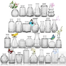 Small Glass Bud Vases Set of 30