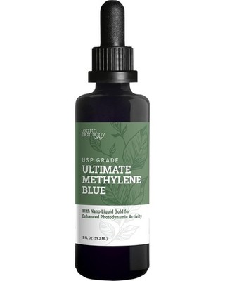 Earth Harmony Ultimate Blue High Purity Solution Lab-Grade Miron Glass Bottle