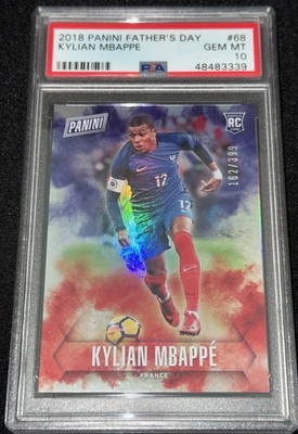 Kylian Mbappe 2018 Panini Father's Day #68 162/399 France Rookie RC PSA 10