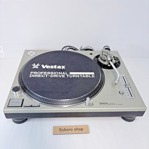 Technics SL-1200 MK5 / Shure M44G付き 2/2 Technics SL-1200 MK5 Black DJ Turntable with Dust Cover record