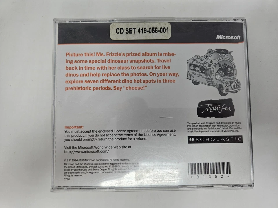 The Magic School Bus Explores In The Age Of Dinosaurs PC CD-ROM 1996 - Vintage - Image 2 of 3