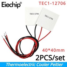 2PCS 12V 60W Thermoelectric Cooler TEC Peltier Plate Module TEC1-12706 US