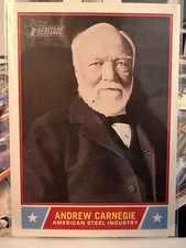Andrew Carnegie 2025 Topps Heritage #NS-56 Notable Americans + BONUS