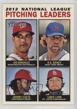 2013 Heritage League Leaders Gio Gonzalez RA Dickey Johnny Cueto Lance Lynn l5x