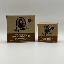 Dr. Squatch Wood Barrel Bourbon Bundle 5oz Bricc & 2.3oz Mini Travel Soap
