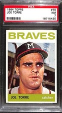 1964 TOPPS #70 JOE TORRE PSA 7 NM 18715430 