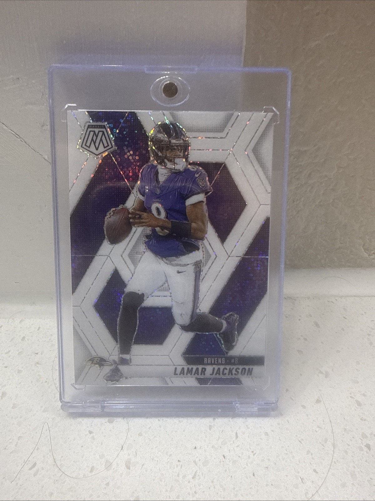 Lamar Jackson 2025 Panini Mosaic White Sparkle Prizm #3 RAVENS🔥🔥