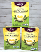 Yogi Green Tea Super Antioxidant Herbal 16-count Bags 3Pack BB:2/25/27