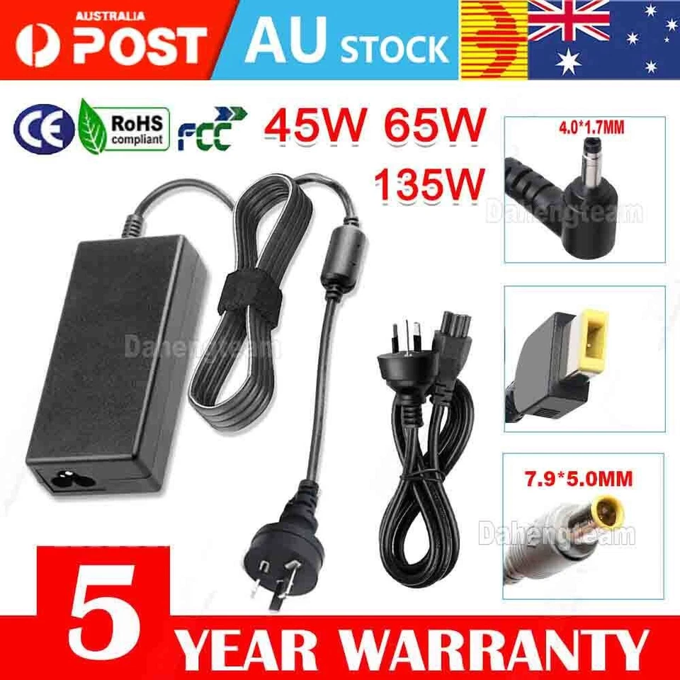 Genuine OEM Lenovo Adapter Charger 20V 65W 90W Power Supply USB C Fast Charging - image 3 of 4