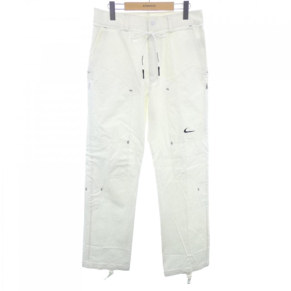 nike offwhite pants Sサイズ