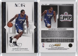 2022-23 Panini Noir Icon Edition /99 Kawhi Leonard #109