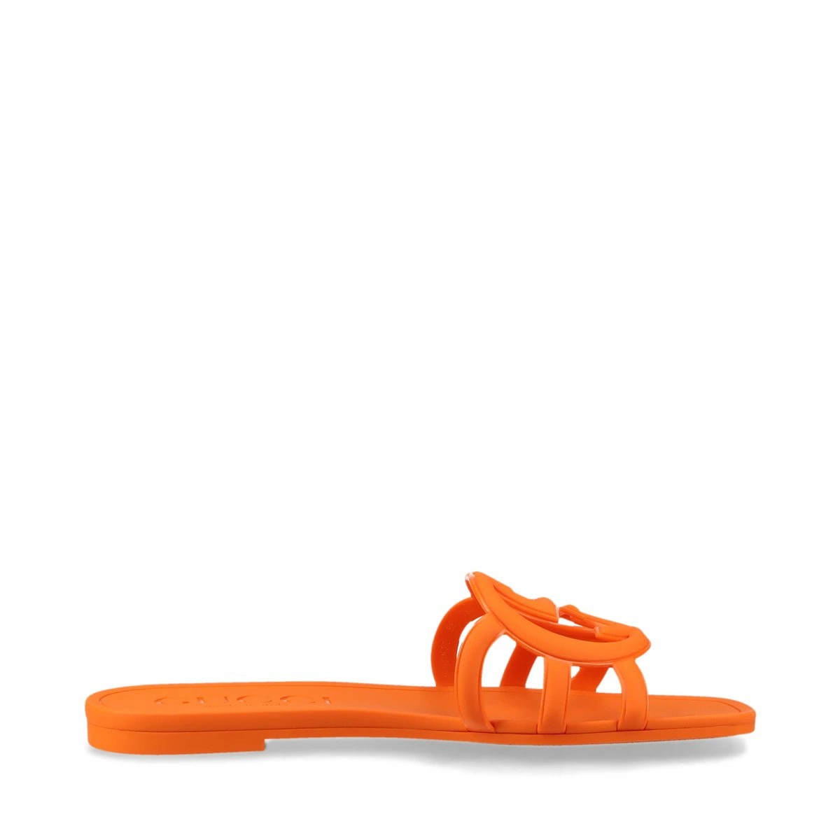 GUCCI Interlocking G 24 Years Rubber Sandals EU35 Women's Orange 780307 Box Stor thumbnail 2