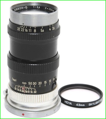 @ Nippon Kogaku Japan Nikkor-Q 3.5/13.5 cm RF Clean glass