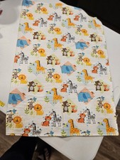 Handmade Safari Animal Cotton Receiving Blankets Set Multicolor Crib Easy Care