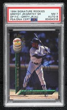 1994 Draft Picks Flip Card /1000 Sr ( Auto) Ken Griffey Jr PSA 7 Auto HOF 04cw