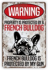 Vintage Tin Metal Signs Home D cor, Funny Metal Beware of Dog, Warning Property