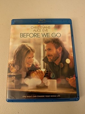BEFORE WE GO  (BLU RAY)  Chris Evans  Alice Eve  USED