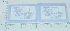 Pair Ertl Fleetstar White Touch Steering Sticker Set ET-011