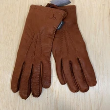 NEW! Hestra Size 7 • Brown Deerskin Gloves • Classic Luxury • Wool Lined