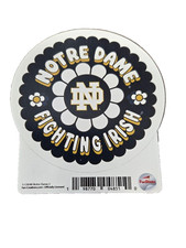 2 stickers University Of Notre Dame Fighting Irish  Flower design  See pics.