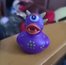 Purple Monster Duck - Bath Toy Duck 2" Rubber Duckie
