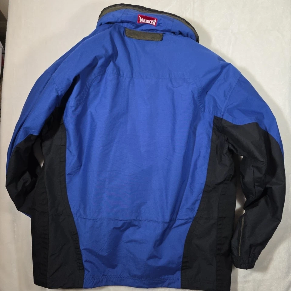 Chaqueta de esquí de colección marca Marker azul y negra con capa interior negra para hombre mediana usada en excelente estado Foto 2 de 4