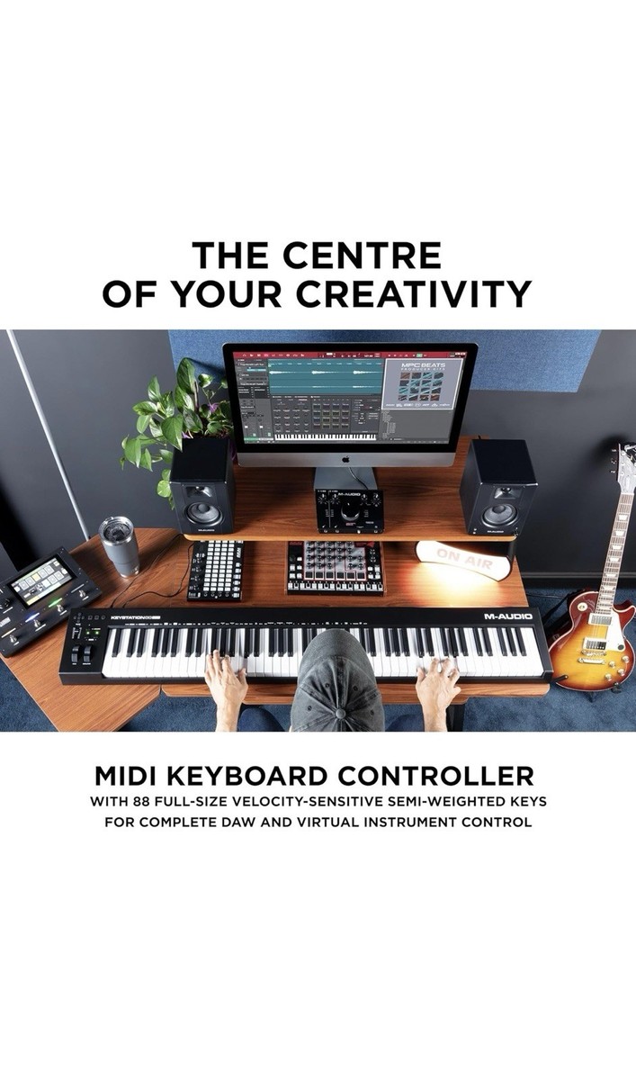 [手渡し限定] M-AUDIO KEYSTATION 88 ペダル+スタンド込み M-Audio Keystation 88 MK 3 88-Key Semi-Weighted USB-MIDI