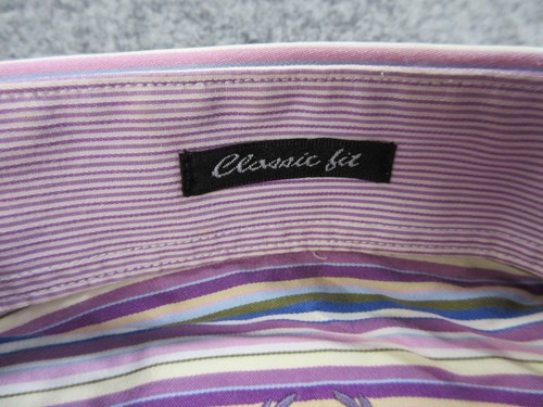 Bugatchi Shirt Mens Large Striped Classic Fit Long Sleeve Casual Dress Button Up - Picture 7 of 13