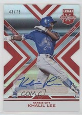 2016 Panini Elite Extra Edition Status Red Die-Cut 43/75 Khalil Lee Auto 0c2