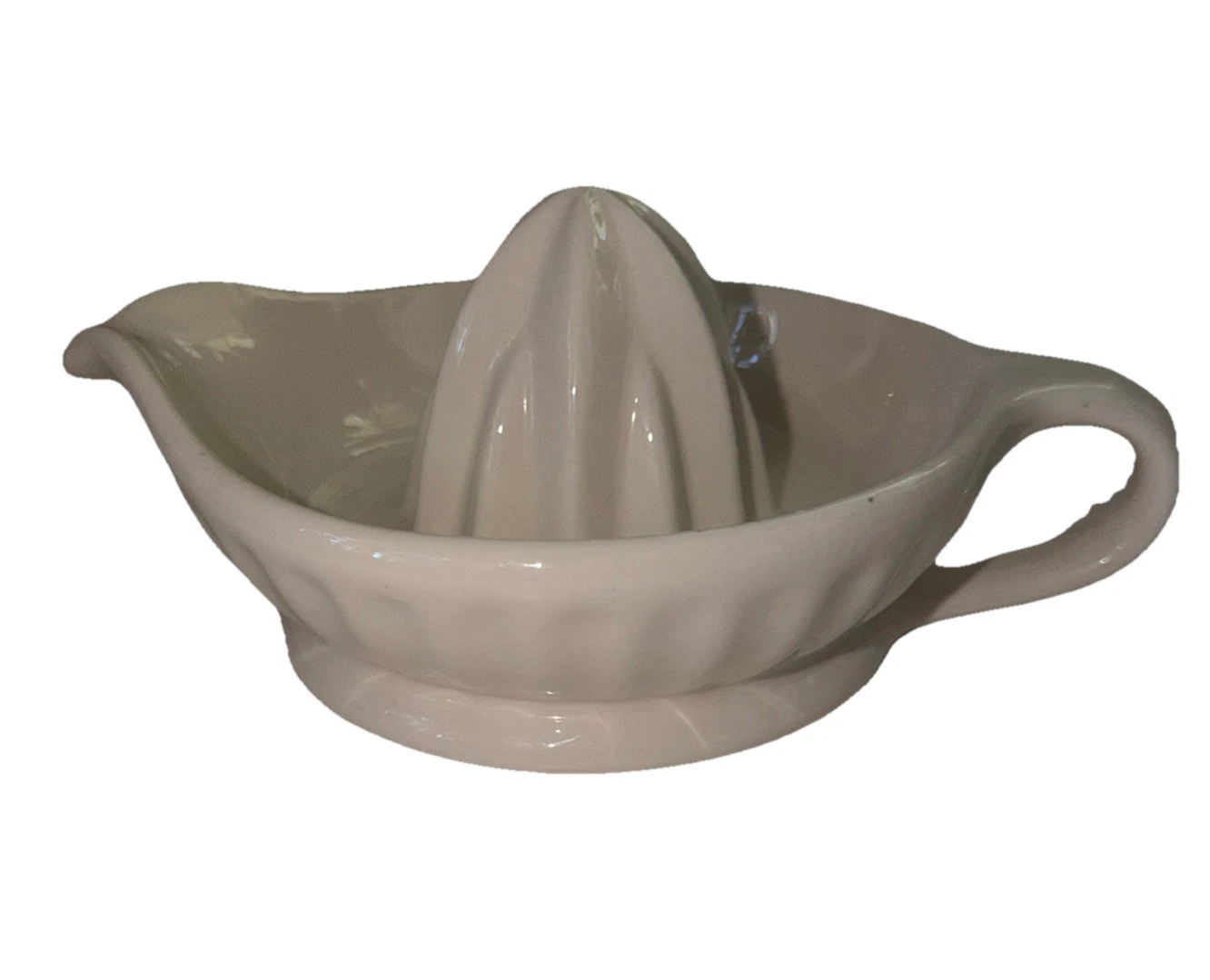Vintage White Ironstone Citrus Lemon Lime Orange Juicer Reamer