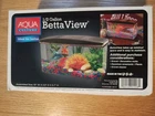 Betta Fish Tank Aqua Culture Betta View Half Gallon Fish Tank with Base NEW