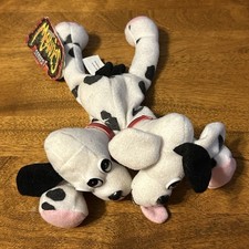 1997 Meanies Series 1 Fi-Do Fido The Dalmutation Fido 8" Beanie Plush Dalmatian