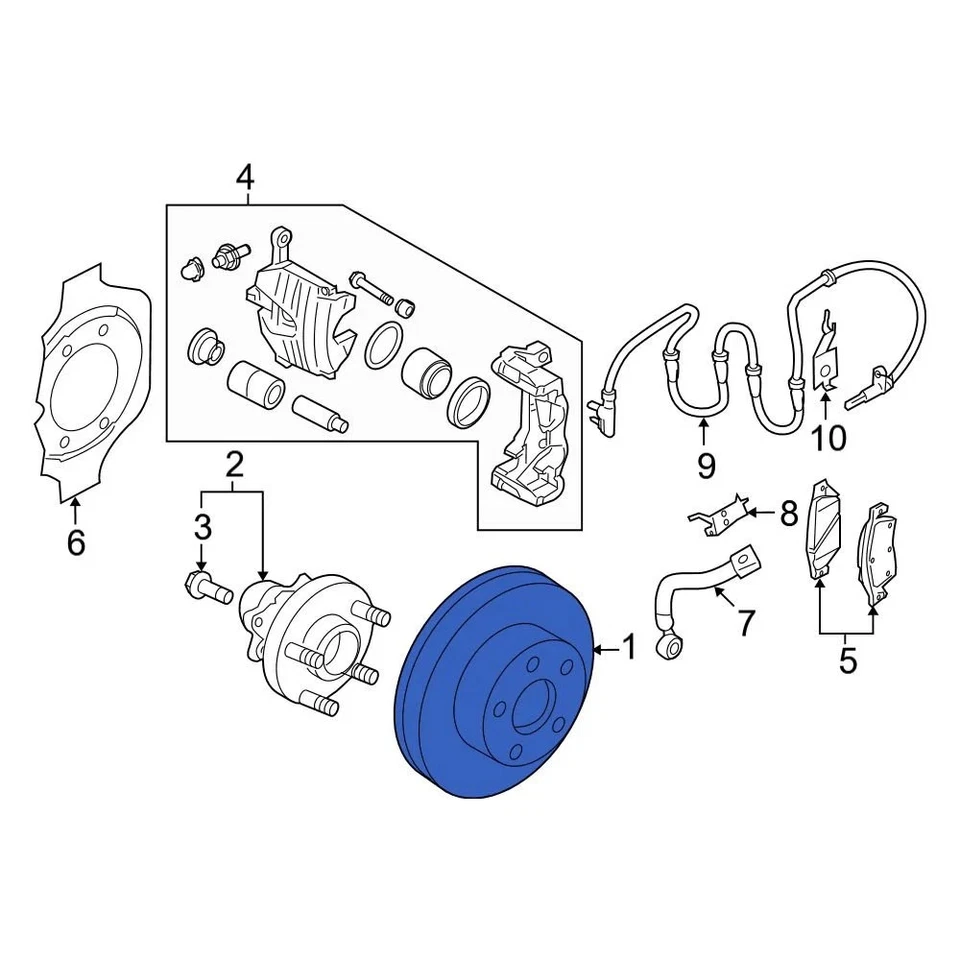 For Infiniti G37 2008-2013 Infiniti 40206JL00A Front Disc Brake Rotor Foto 3 de 4