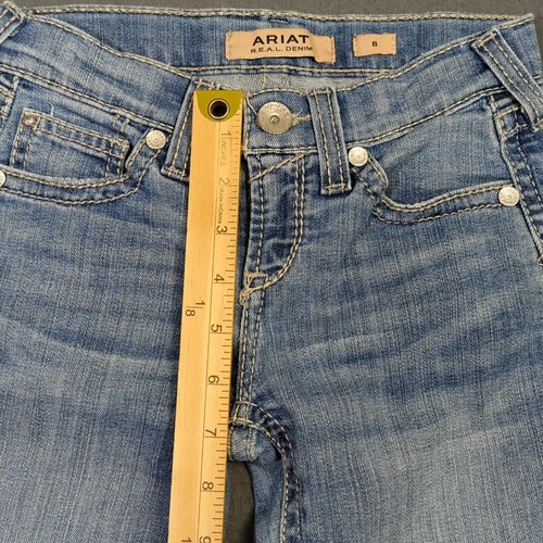 Ariat Jeans Girls Kids 8 Blue Hope Boot Cut Western Denim Youth - Picture 6 of 13