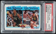 1991-92 NBA Hoops League Leaders Alvin Robertson John Stockton PSA 10 GEM MT HOF