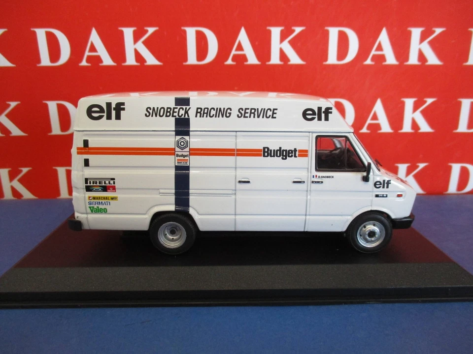 Die cast 1/43 Modellino Furgone Iveco Daily 35-U8 Assistenza Rally Snobeck 1984 - Immagine 4 di 4